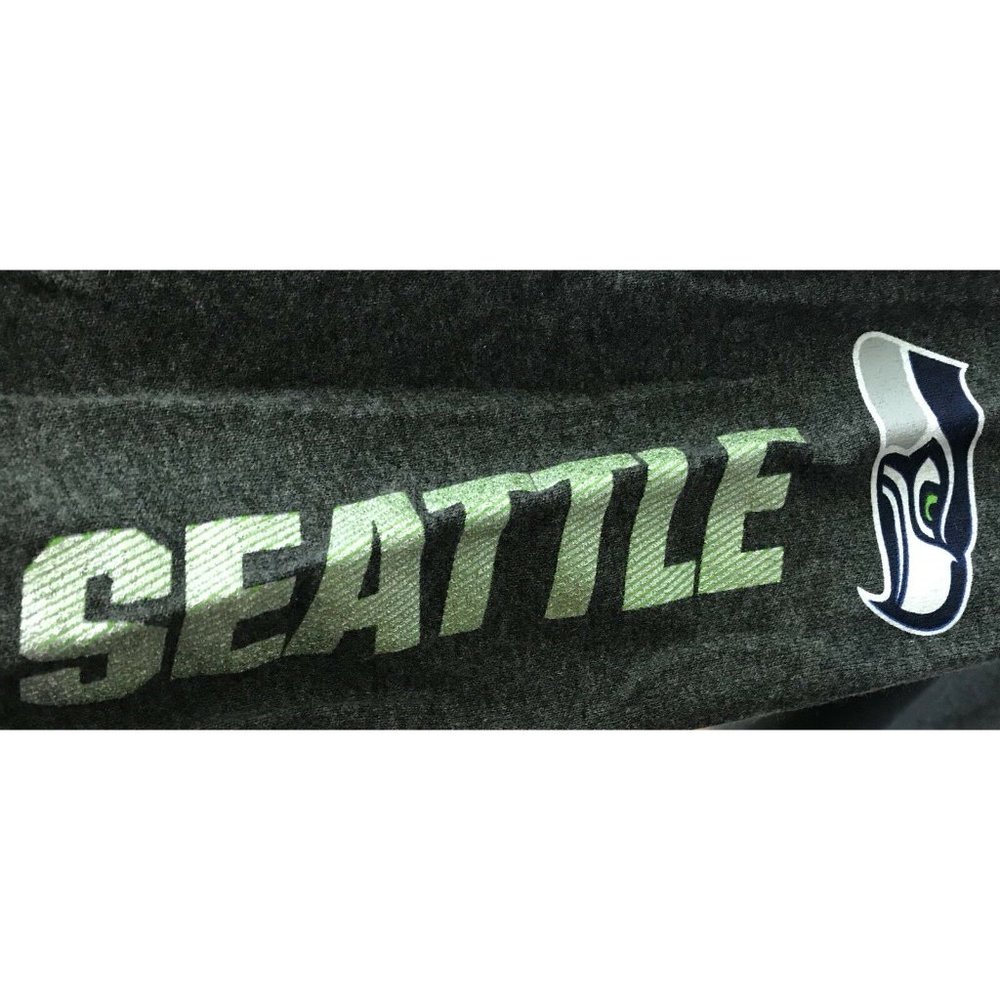Majestic Seattle Seahawks Long Sleeve T Shirt Mens XL NFL Football Gray - Picture 4 of 4